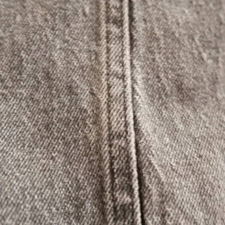 Black jeans industrial flat felled seam