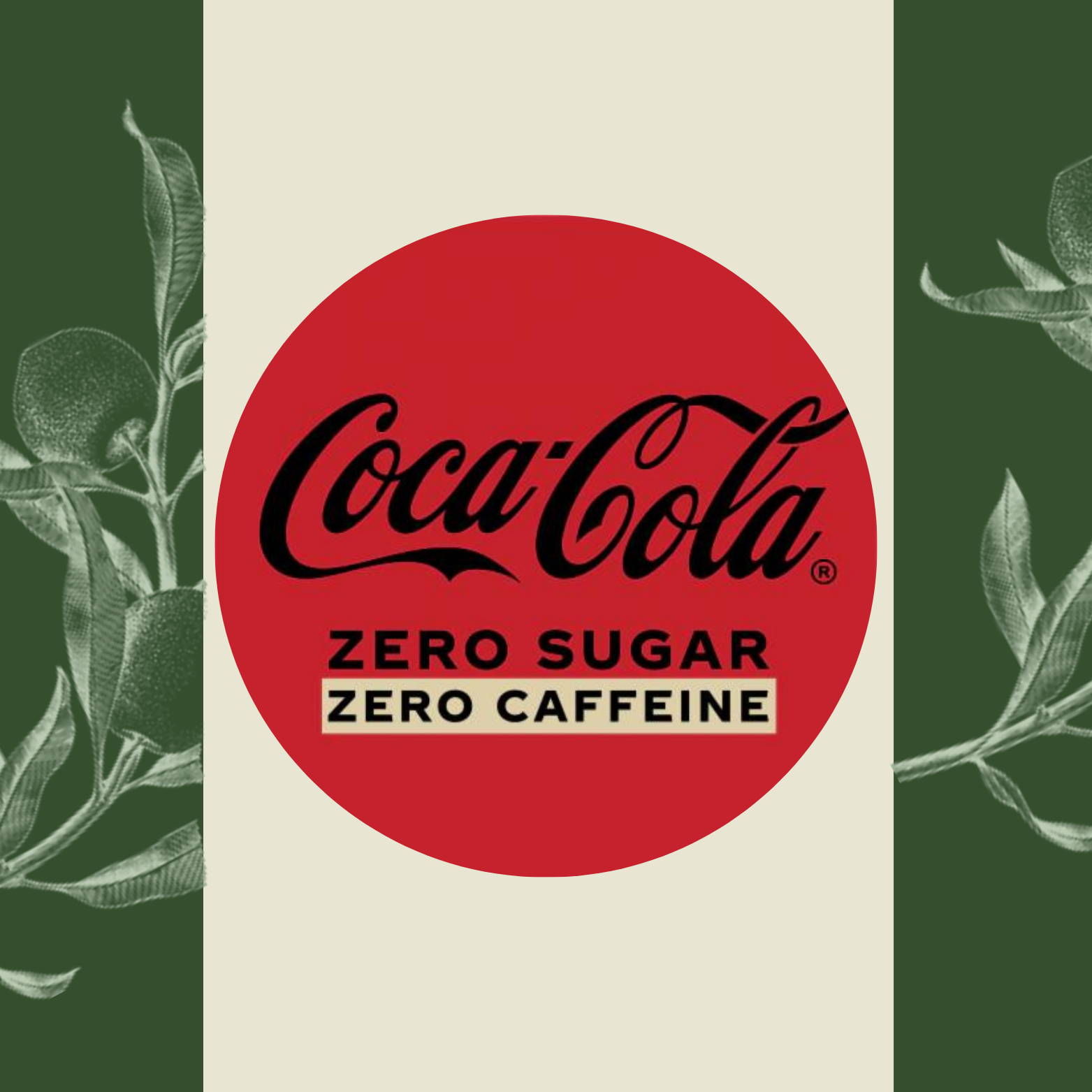 Coca Cola Zero Sugar Zero Caffeine Logo