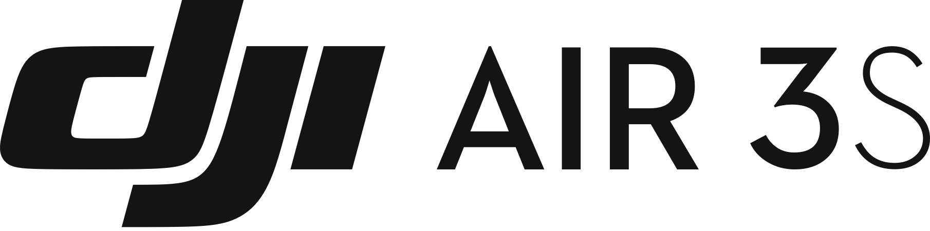DJI Air 3S logo in black color.