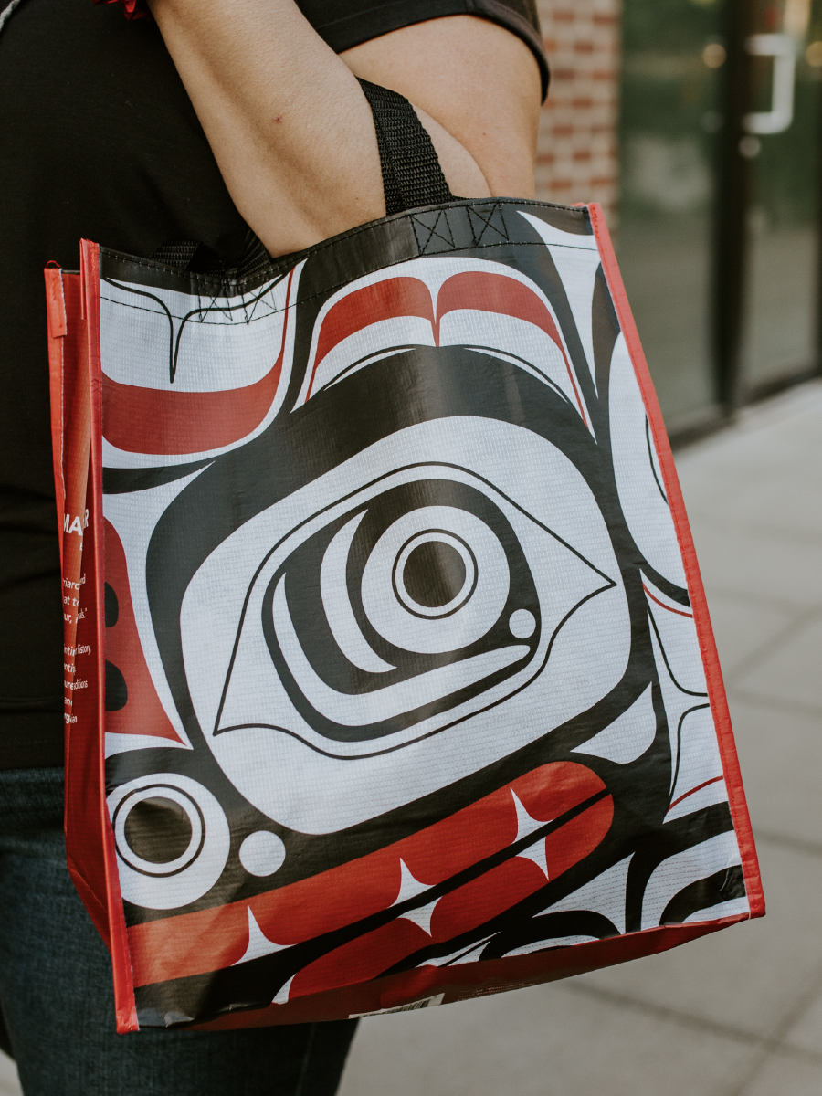 Matriarch Bear Large Eco Bag by Morgan Asoyuf