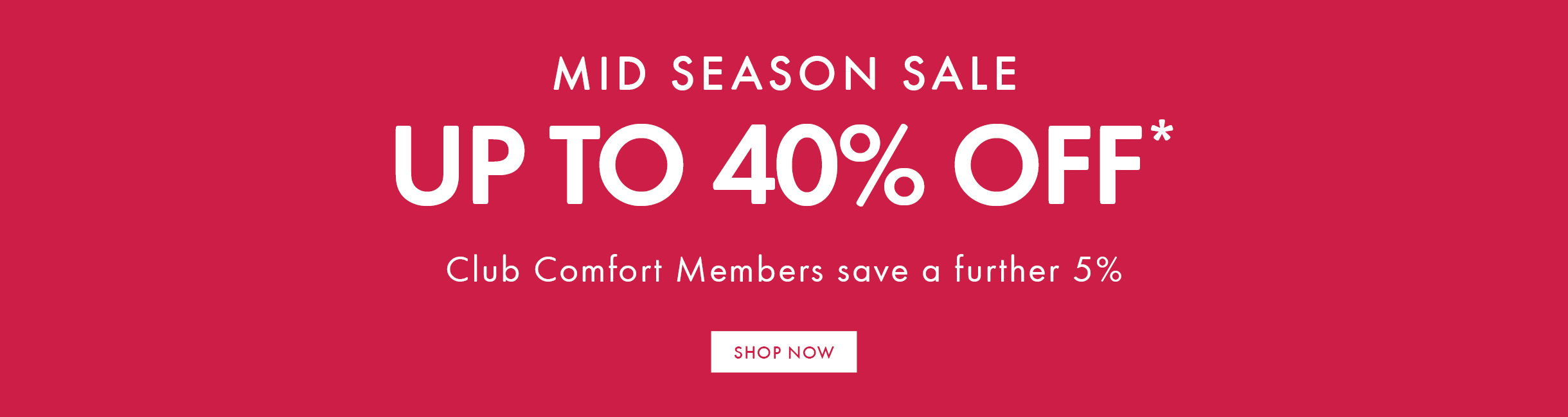Pillow Talk Mid season sale, save up to 40% off. Shop now!