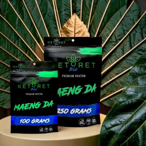 Two packages of Ketoret products on a leaf background.