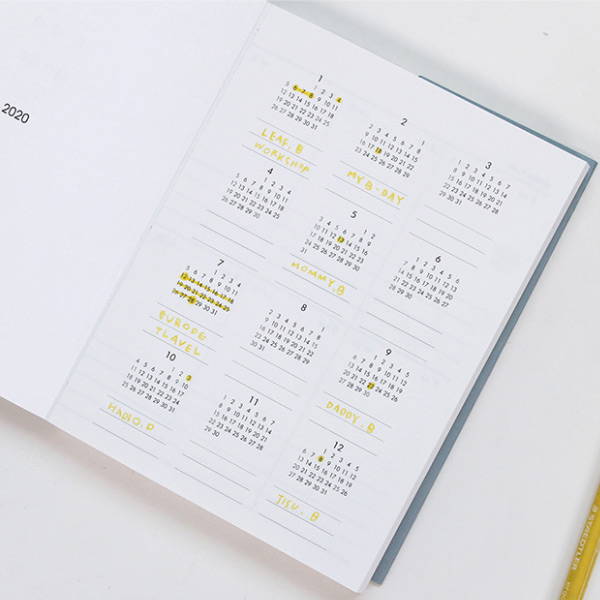 Calendar - GMZ 2020 The memo dated weekly diary planner