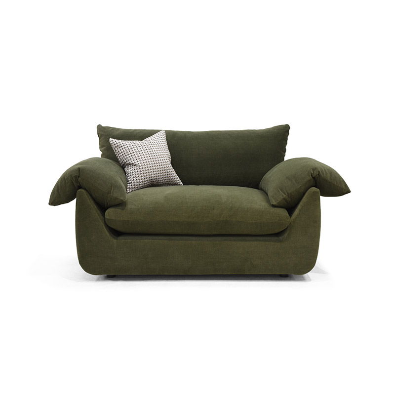 Bayswater Accent Armchair In Green Fabric