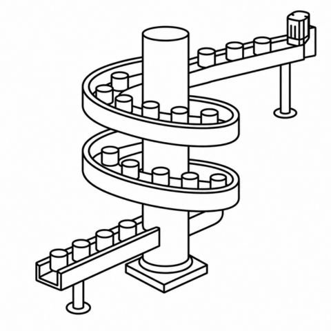 Narrow Trak Spiral Conveyor Icon