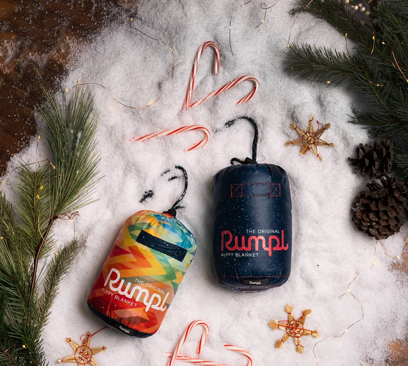 Junior Rumpl Blankets in Stuff Sacks