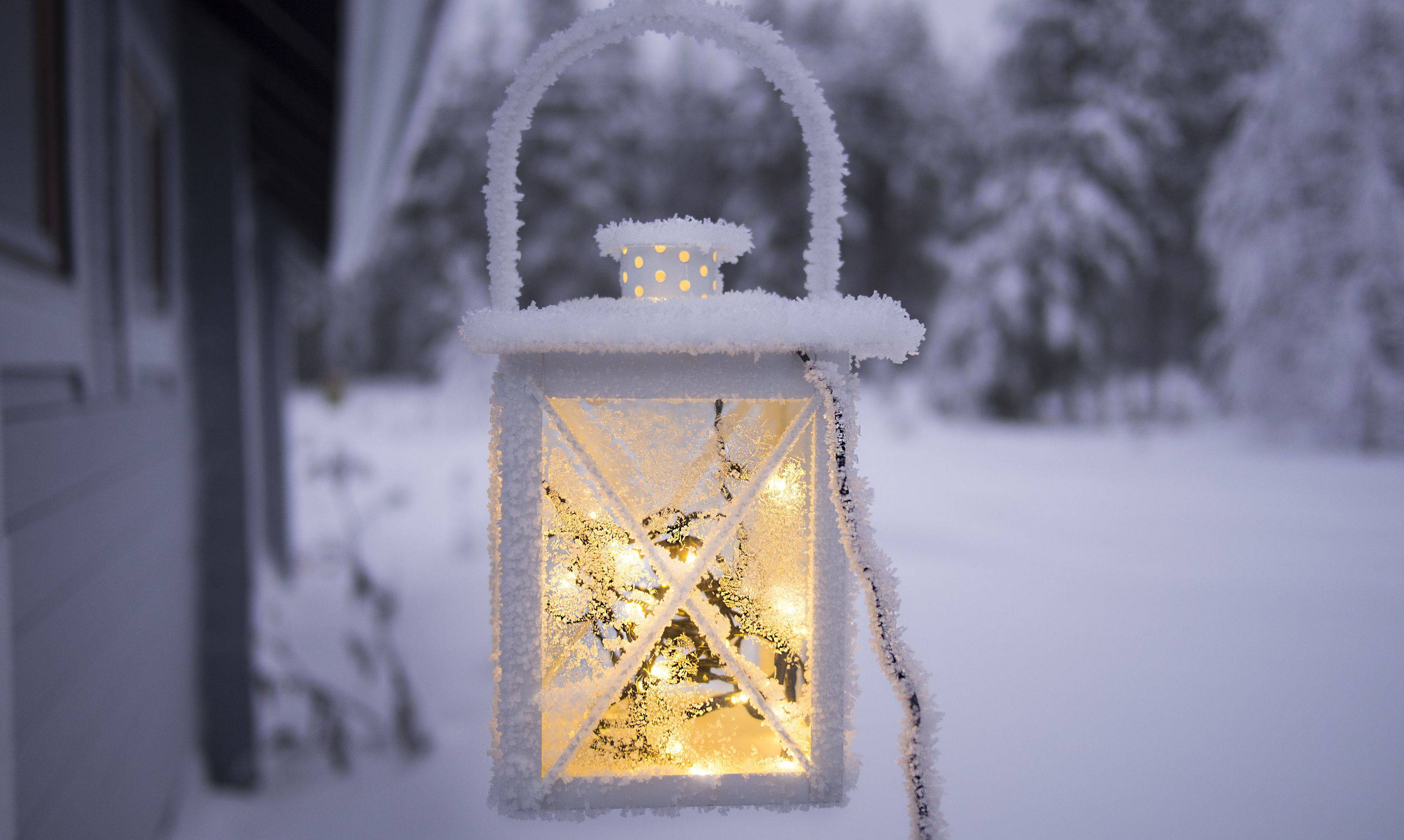 snowy lantern