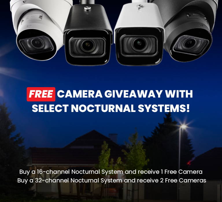 FREE camera giveaway with select Nocturnal Systems!