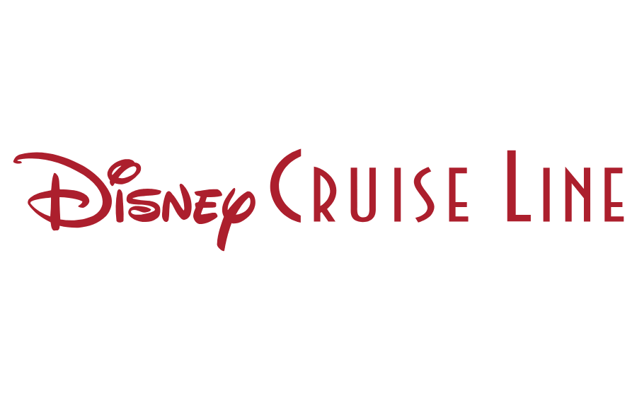 Disney Cruise Line logo in red text on a white background.