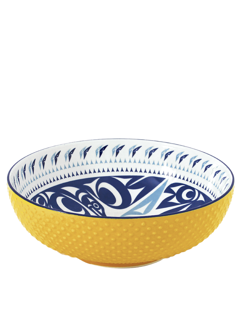 Porcelain Art Serving Bowl (Large) - Hummingbird