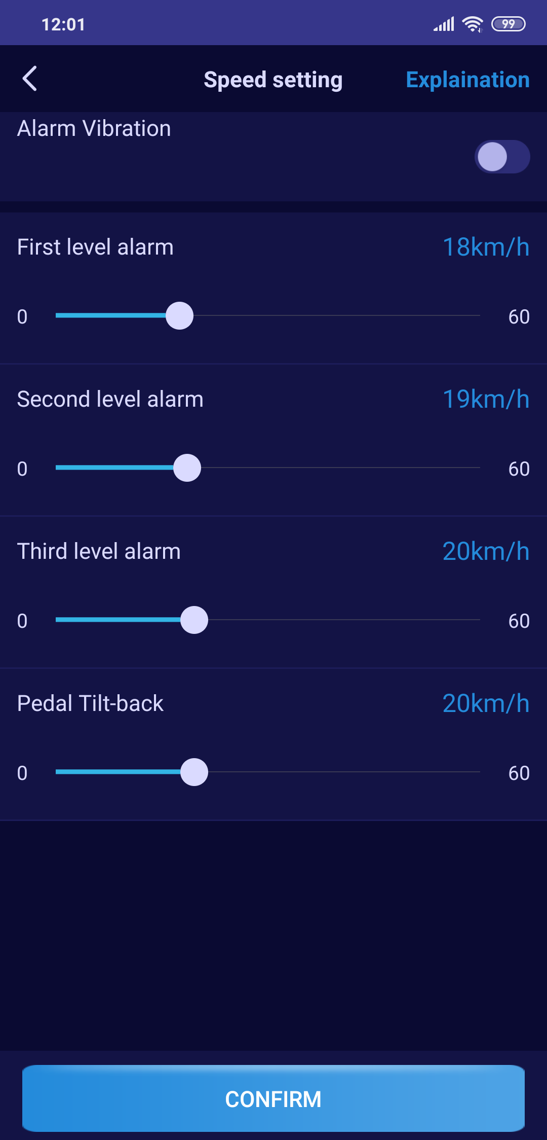 Kingsong Android Application