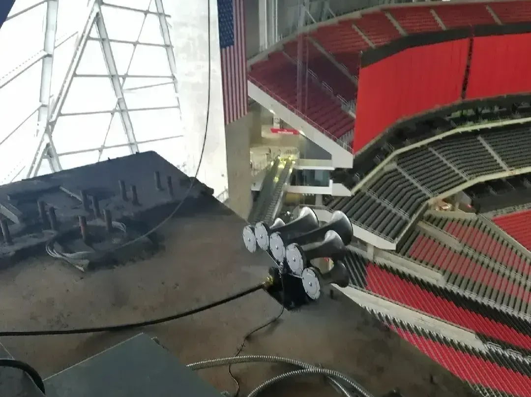 Atlanta Falcons Mercedes Benz Stadium Train Horn Install