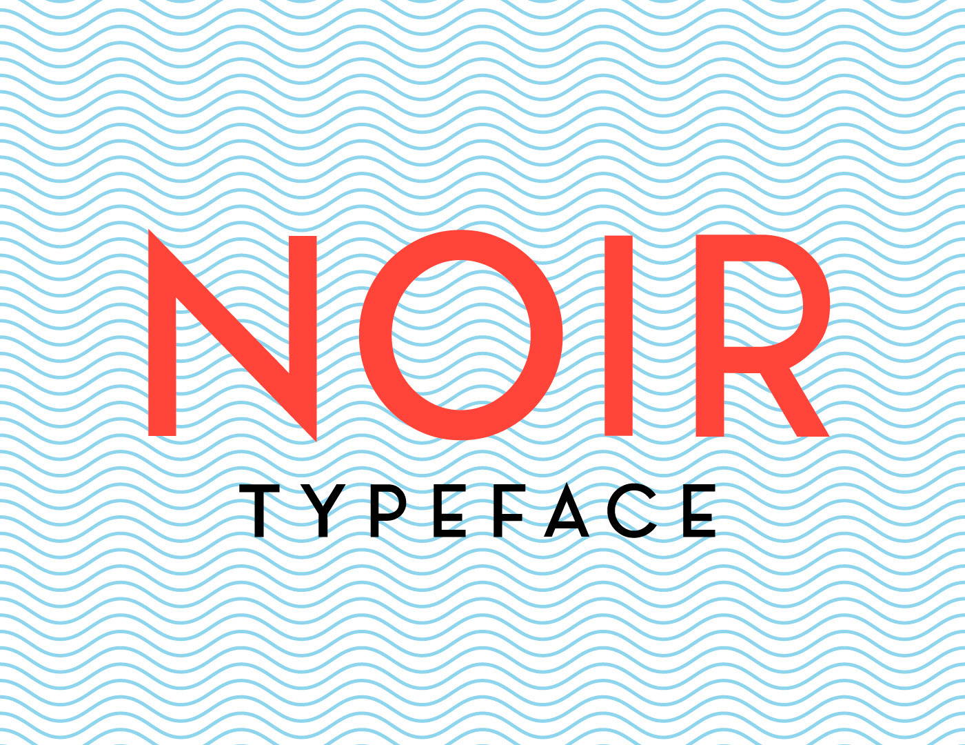 A retro, geometric, and sans serif font. Free retro and vintage fonts: Noir
