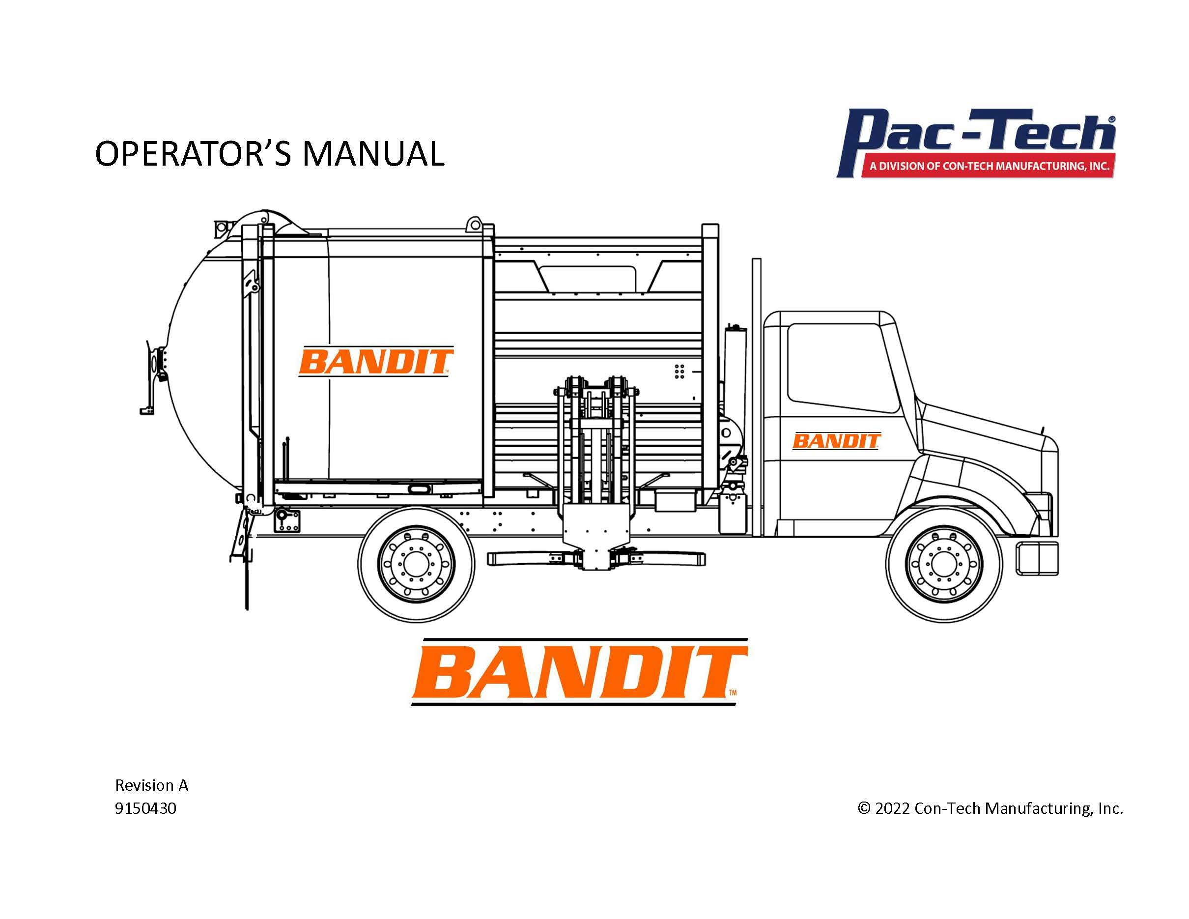 Automated Side Loader Bandit Operator's Manual