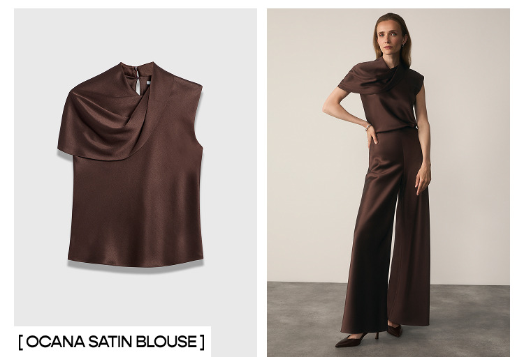 Ocana satin blouse