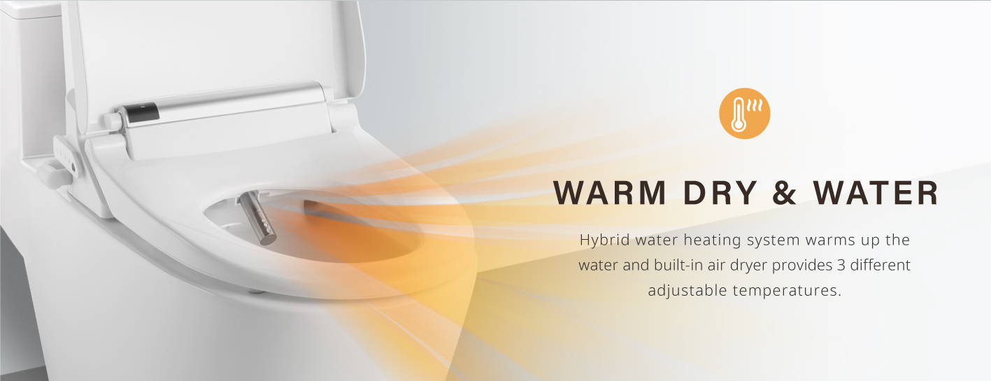 Warm dry warm water with water heating system