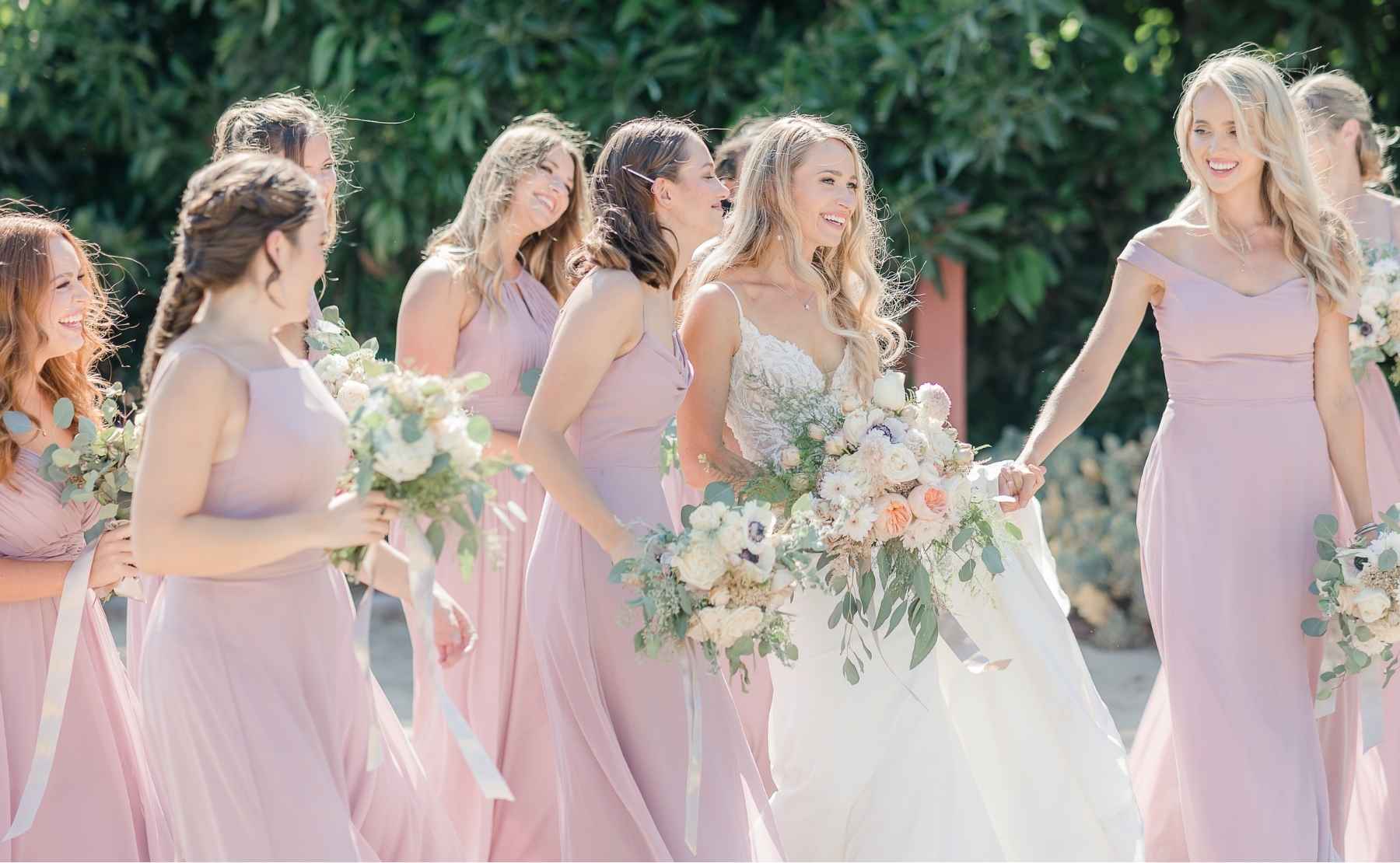 Pink Bridesmaid Dresses