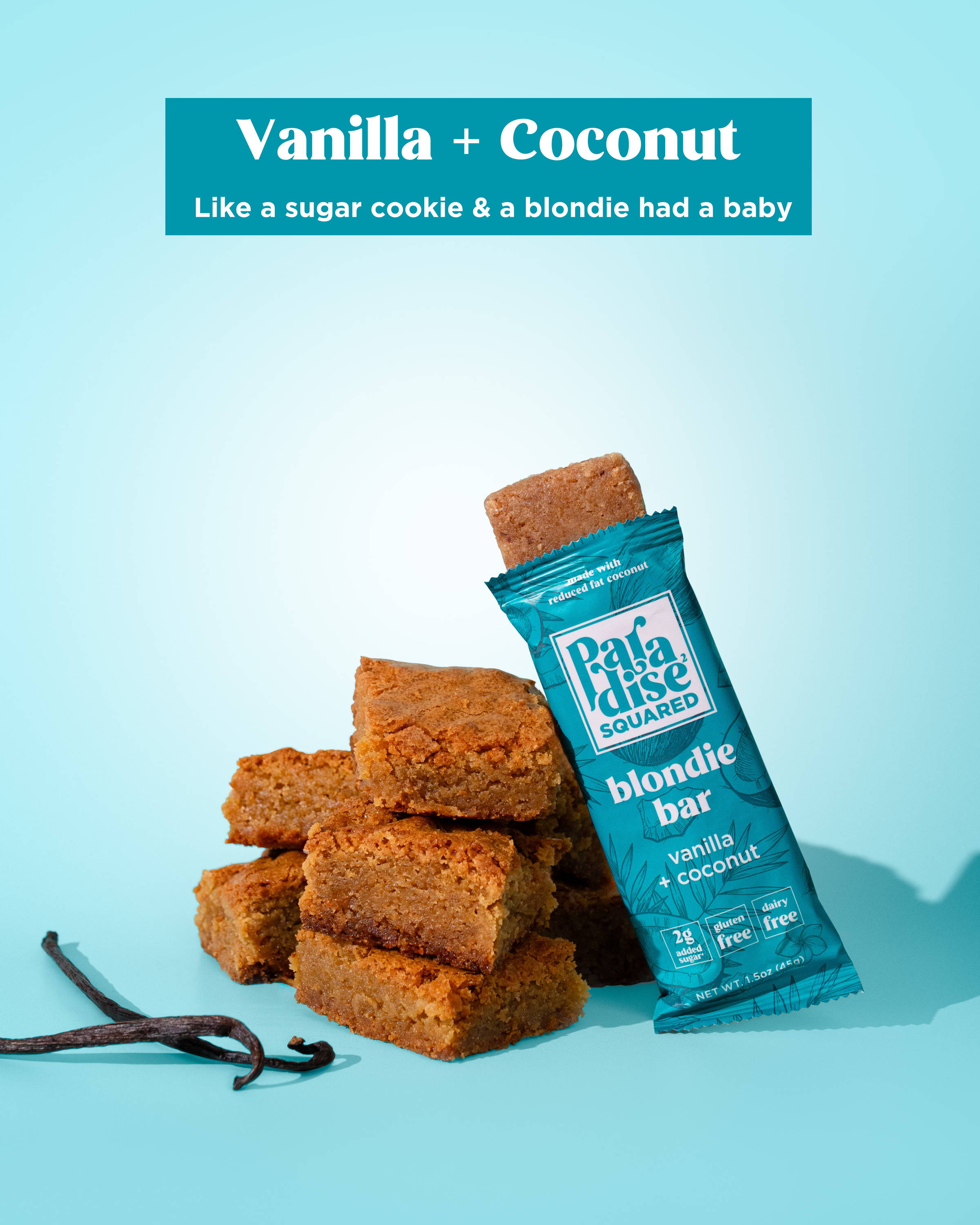 Vanilla + Coconut - Like a sugar cookie & a blondie had a baby