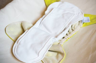 thick absorbent material used for baby nappies