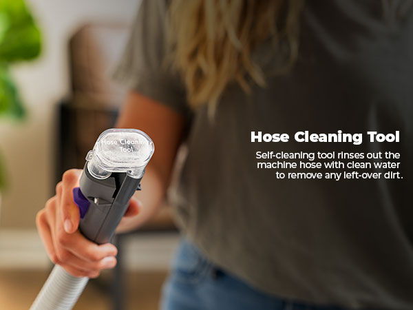 Hose cleaning tool used to remove dirt with clean water.