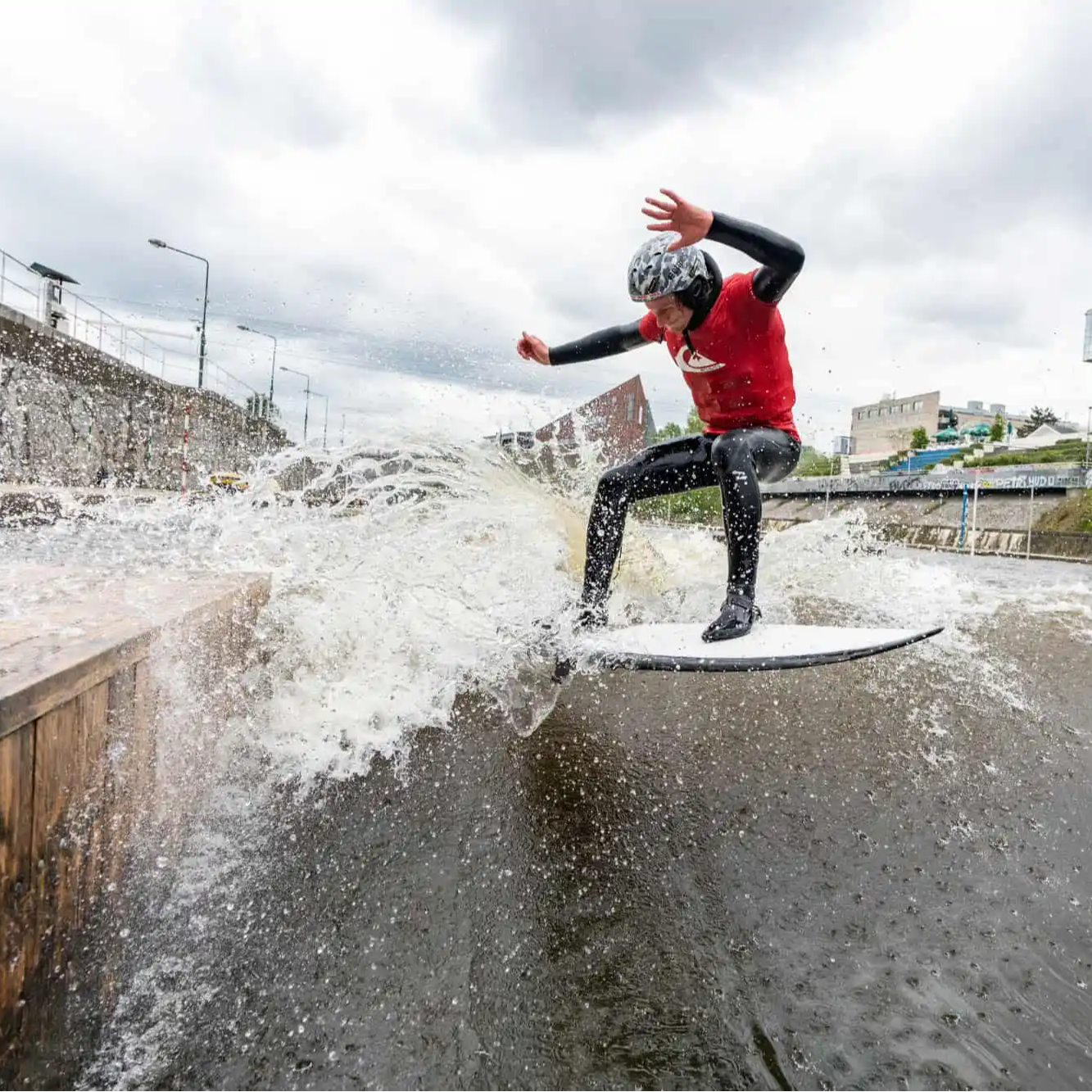 Surfing in the center of Prague - Try River Surfing with our latest EPX Hardboards and all-time favorite Foamys