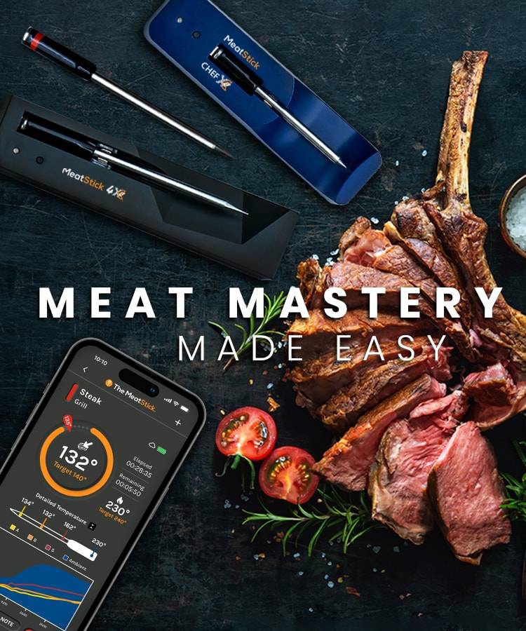 The MeatStick: The Ultimate Smart Wireless Meat Thermometer for American BBQ and Everyday Cooking