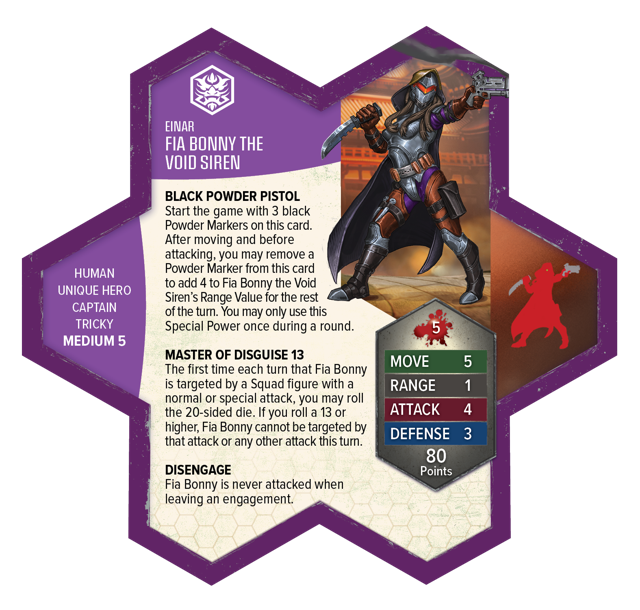 Fia Bonny the Void Siren army card