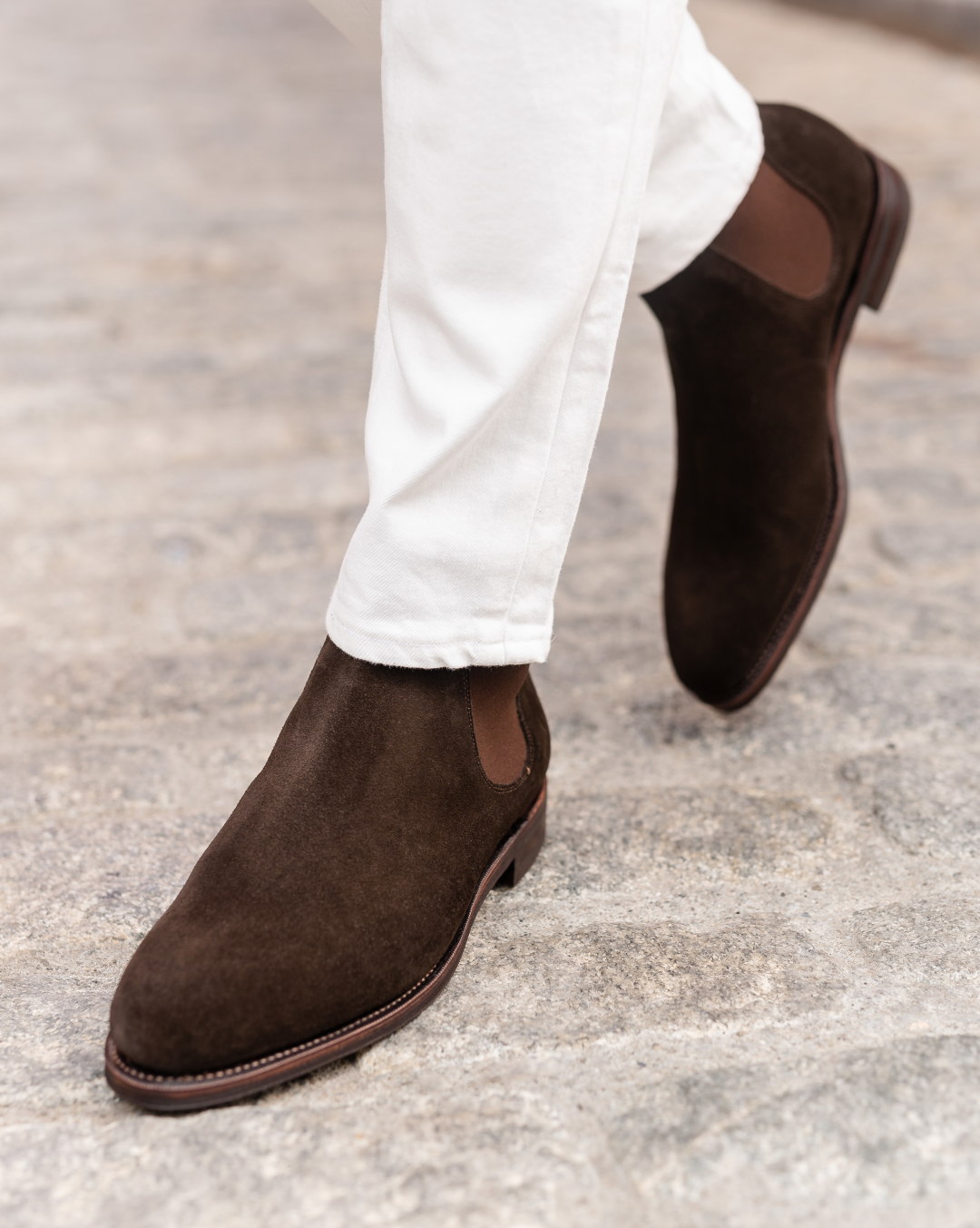 Brown Suede Chelsea Boot – Meermin Shoes