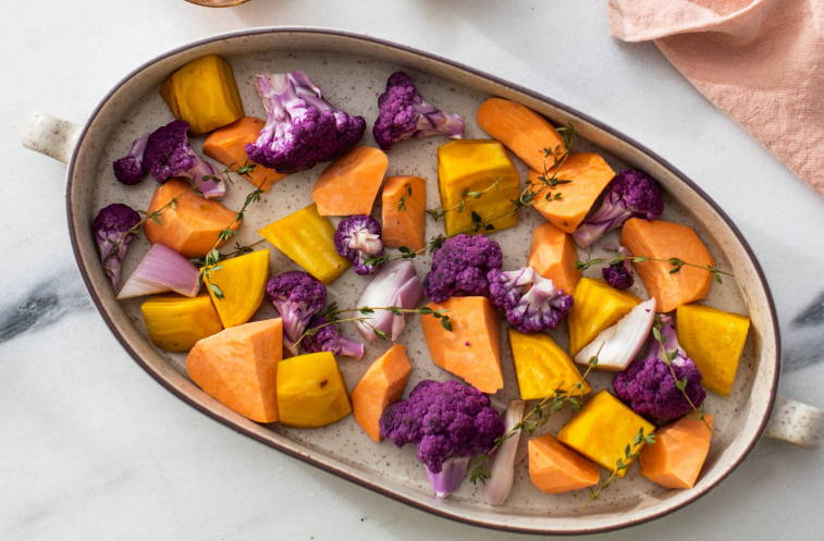 Colorful Roasted Winter Vegetables