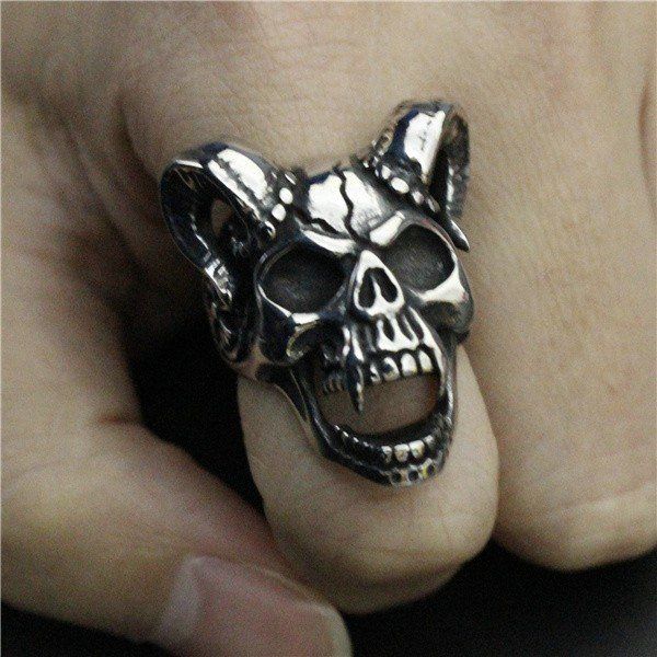 Vampire Demon Skull Ring - That Ring Shop