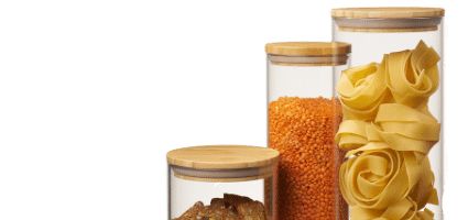 trinity glass canisters, 3 pieces multiuse