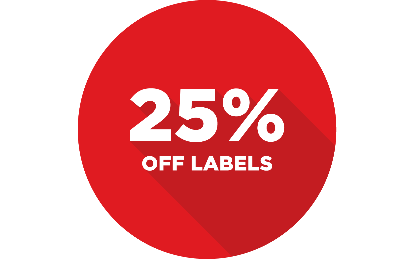 25% Off Labels