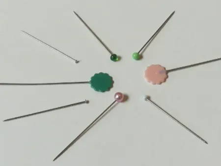 Several Different Sewing Pins