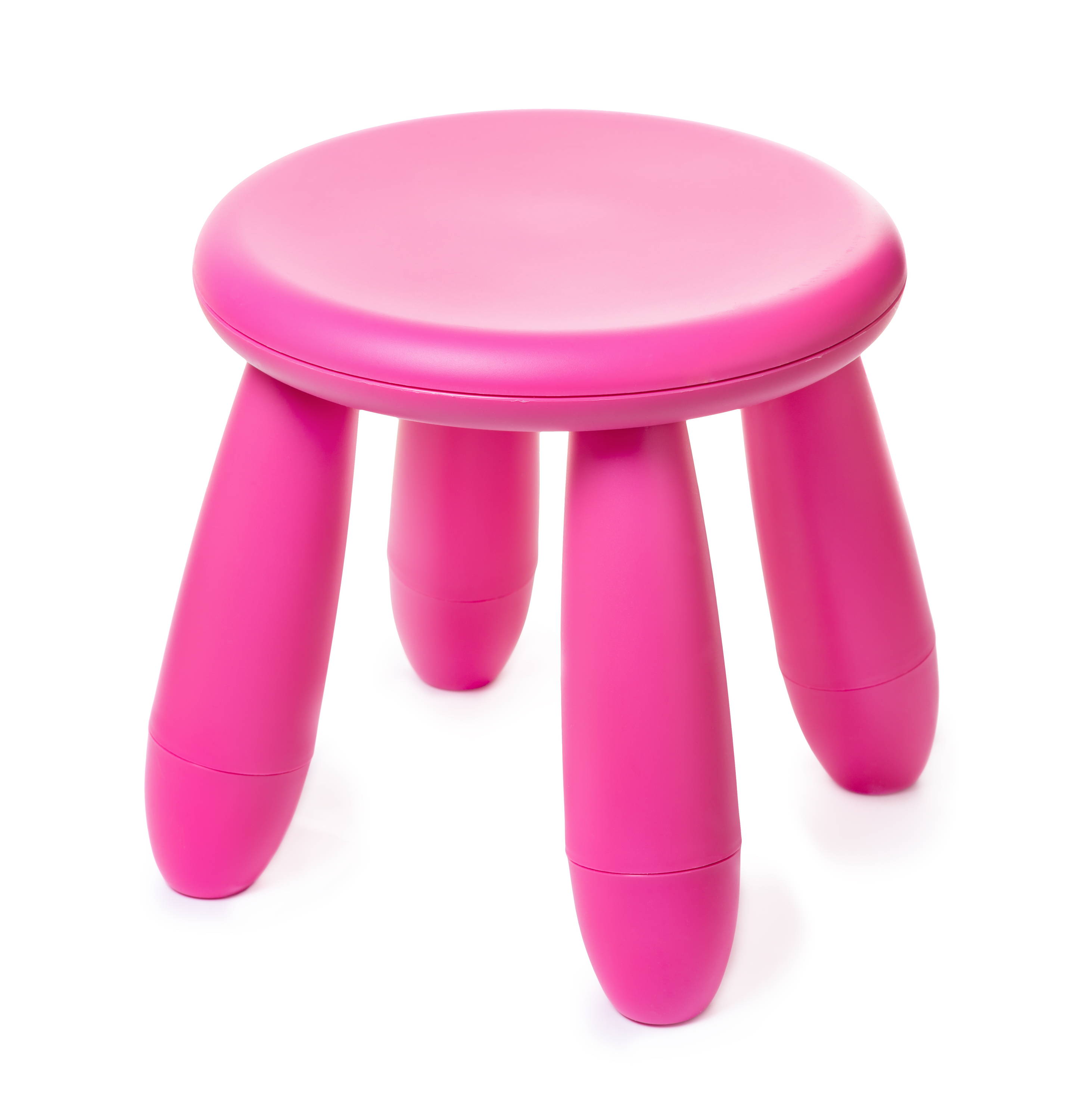 Pink wiggle stool for kids