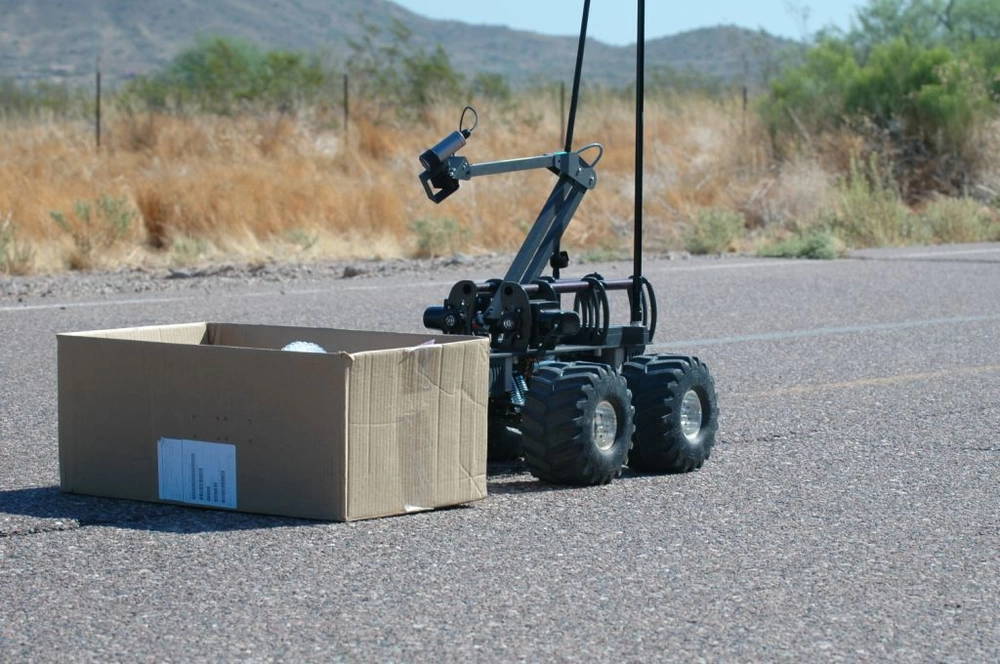 The multi-function agile radio-controlled robot, 'MARCBOT,' is one piece of technology helping in the fight against improvised explosive devices in Iraq.