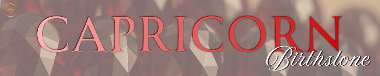 capricorn birthstone banner
