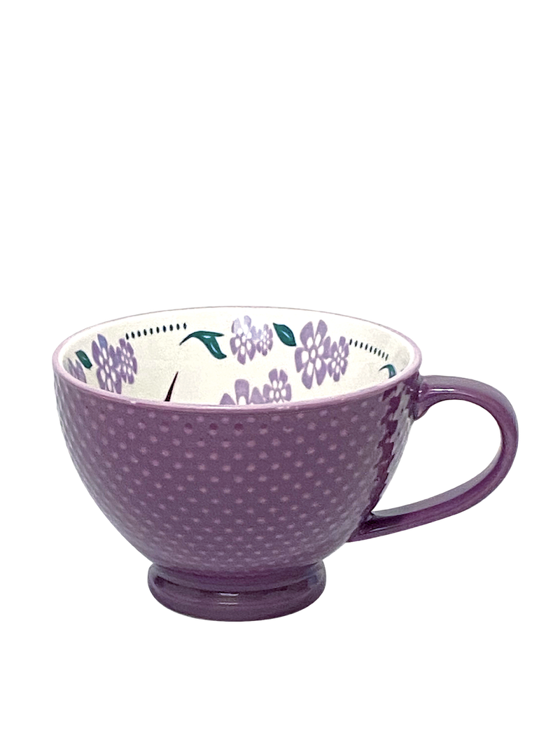 Porcelain Art Mug - Hummingbird (Purple)