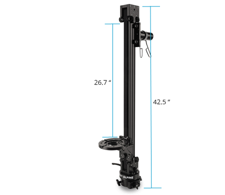 Proaim Alpine Vertical Tower Mitchell Camera Slider w Euro Base + Bag Packing