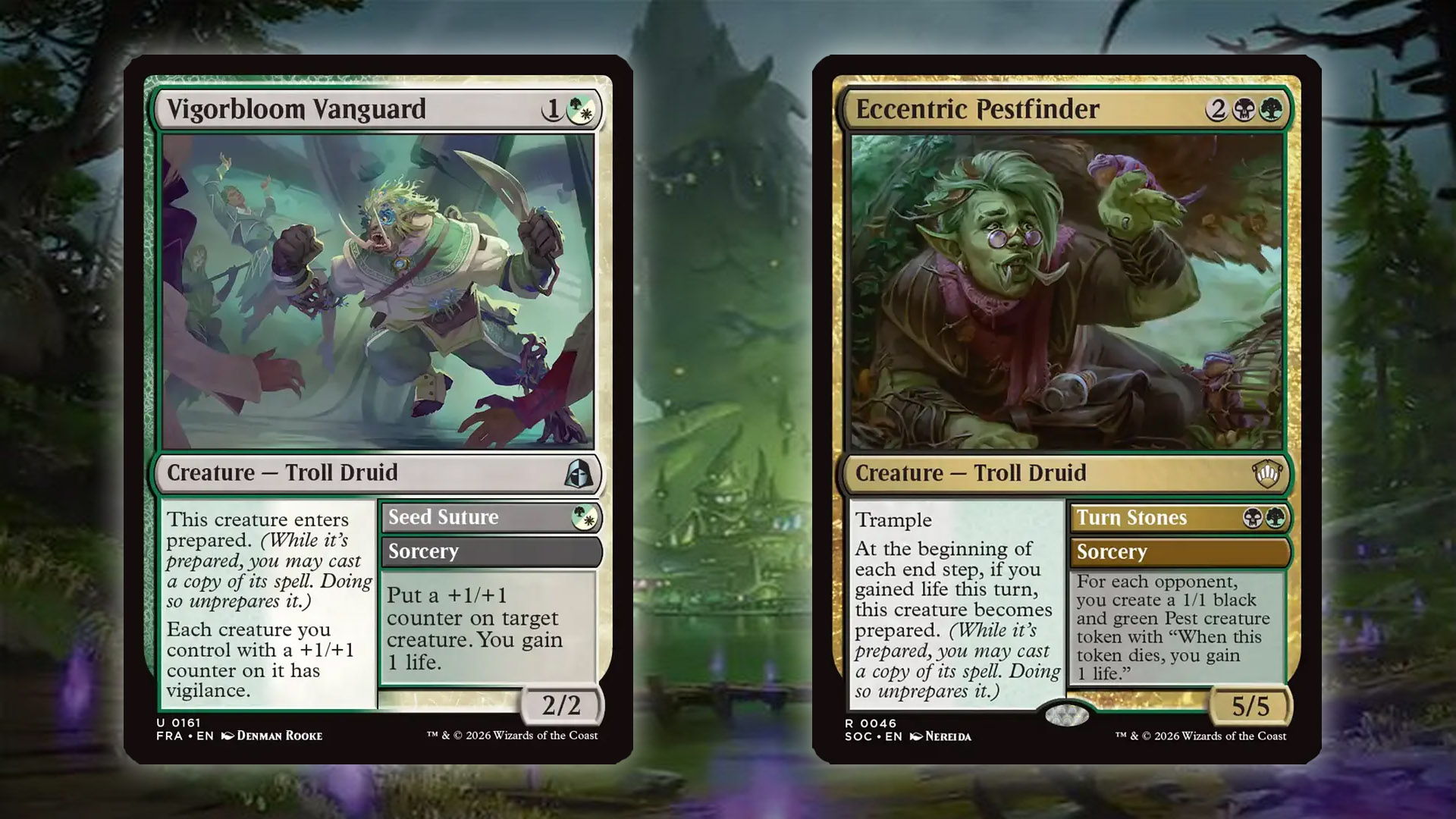 Vigorbloom and Witherbloom MTG Reality Fracture