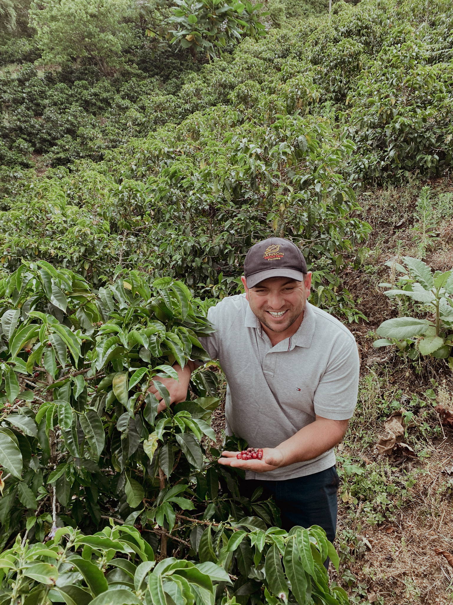 Wilder Lazo, Kaffeeproduzent der Finca El Diviso aus Huila in Kolumbien