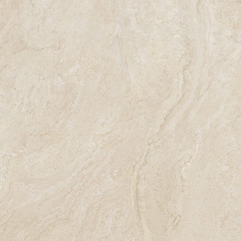 Beige travertine effect porcelain tile.