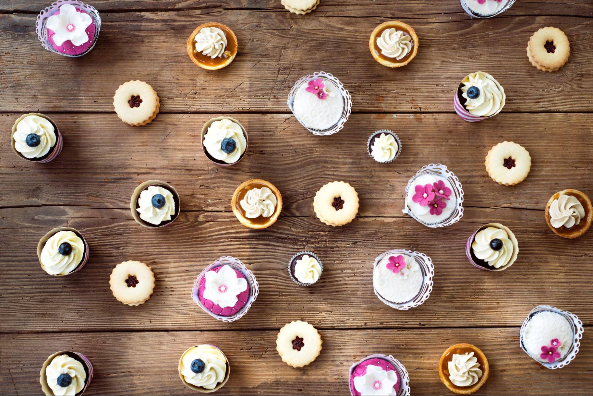 pastry desserts on table