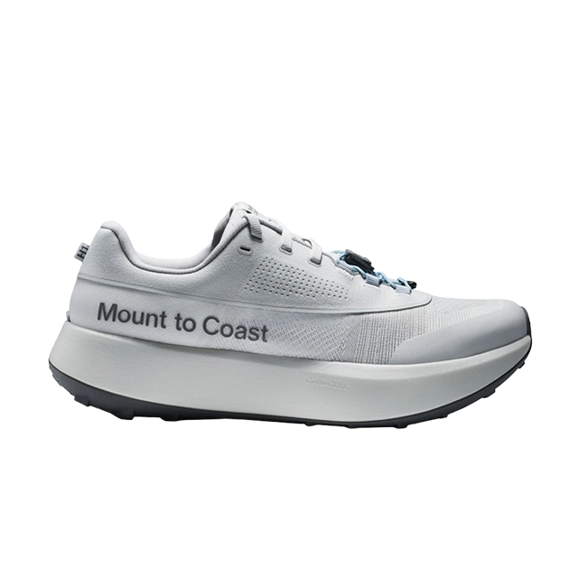 White athletic shoe with 