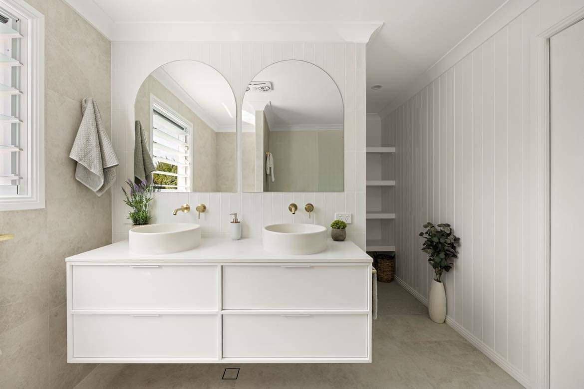 Round White Concrete Basin, Bathroom Sink, Luxury Basin