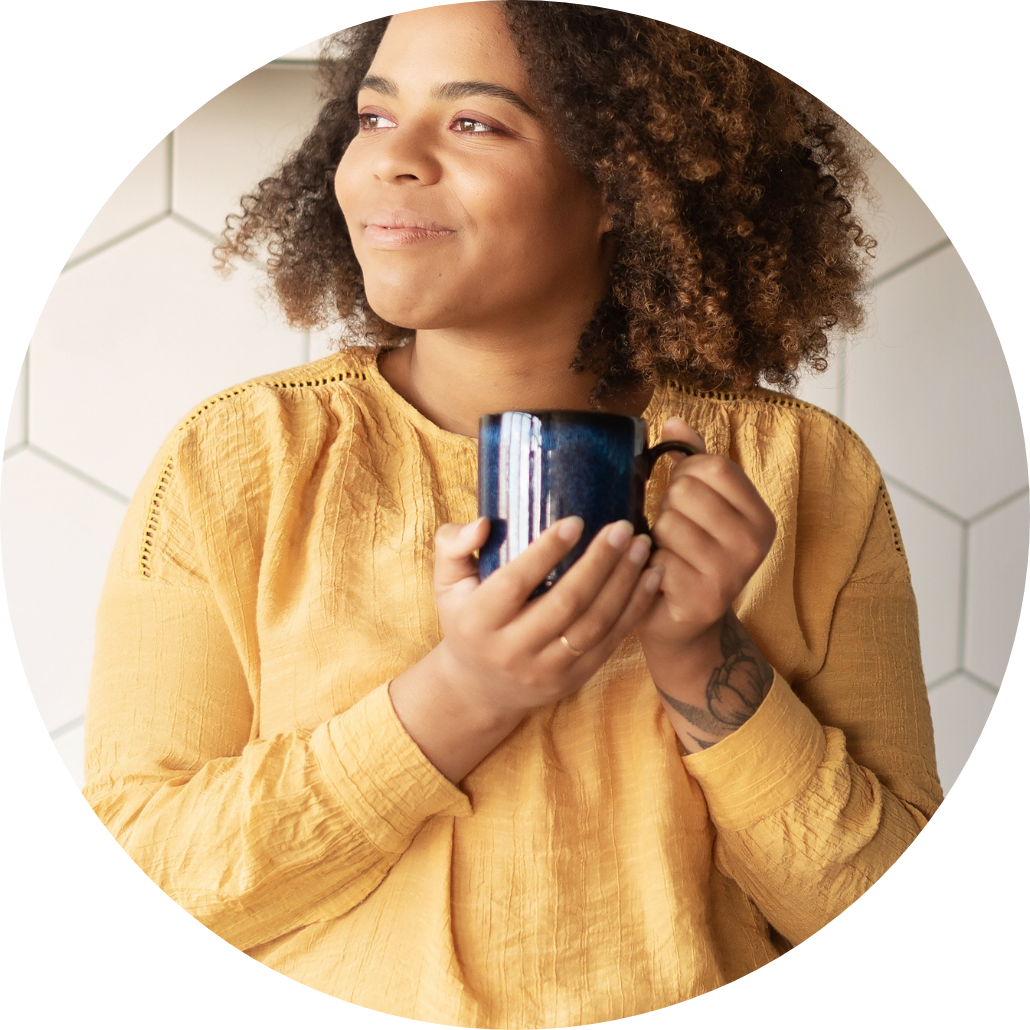 Woman with coffee