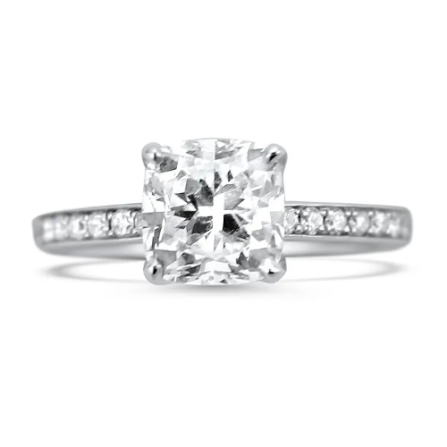 Cushion engagement ring