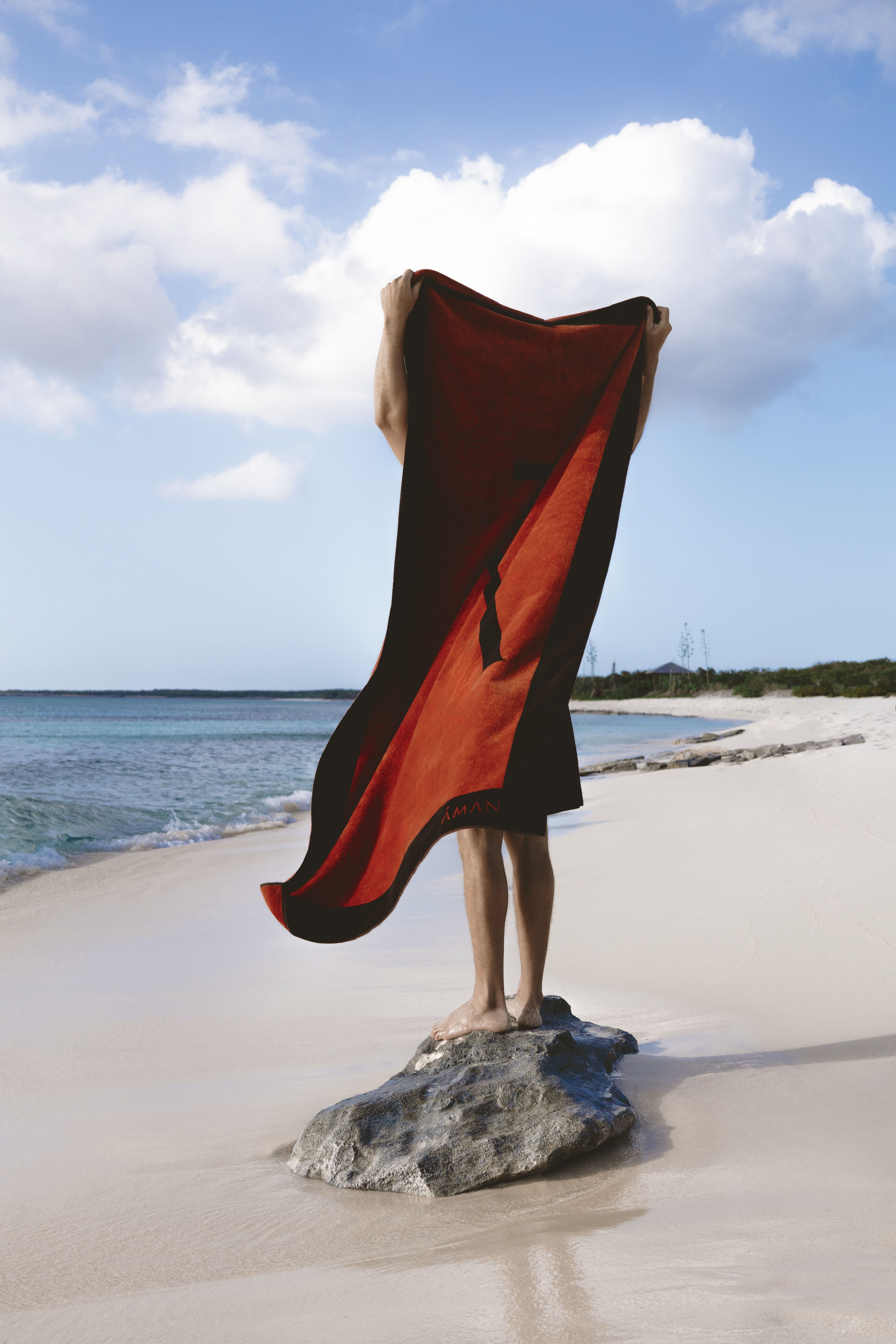 A Logo Beach Towel - Orange