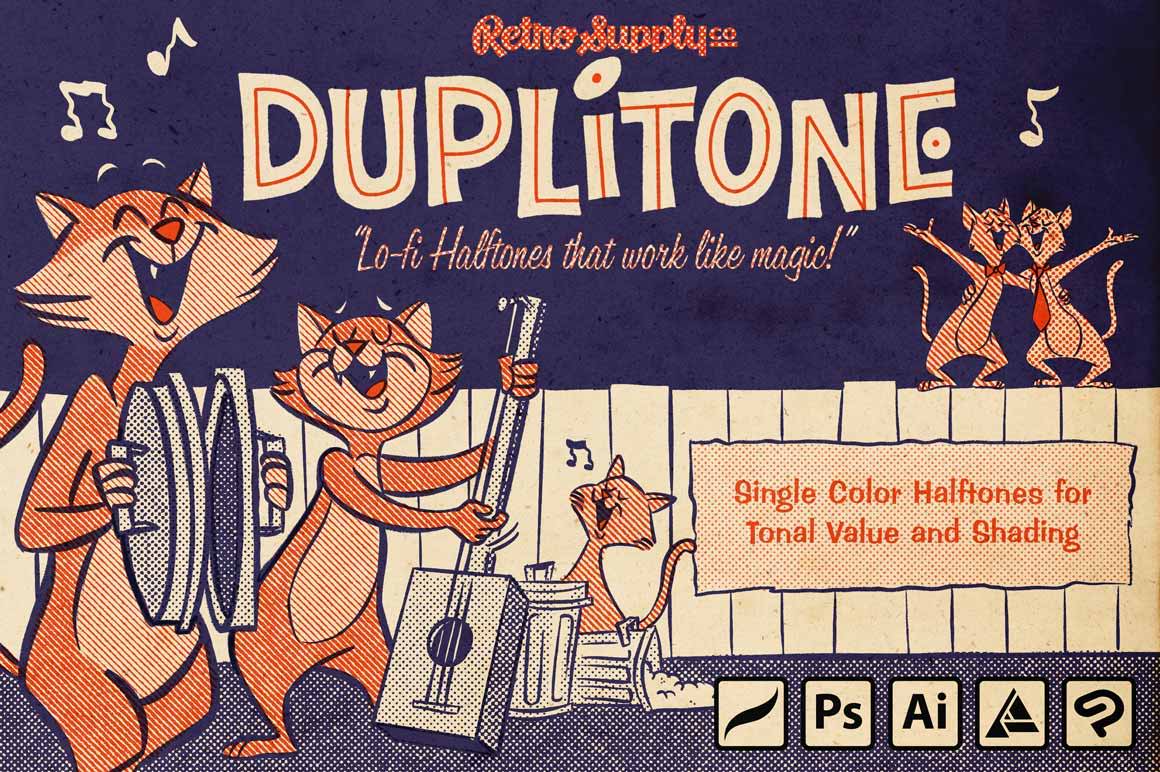 DupliTone Halftone Brushes