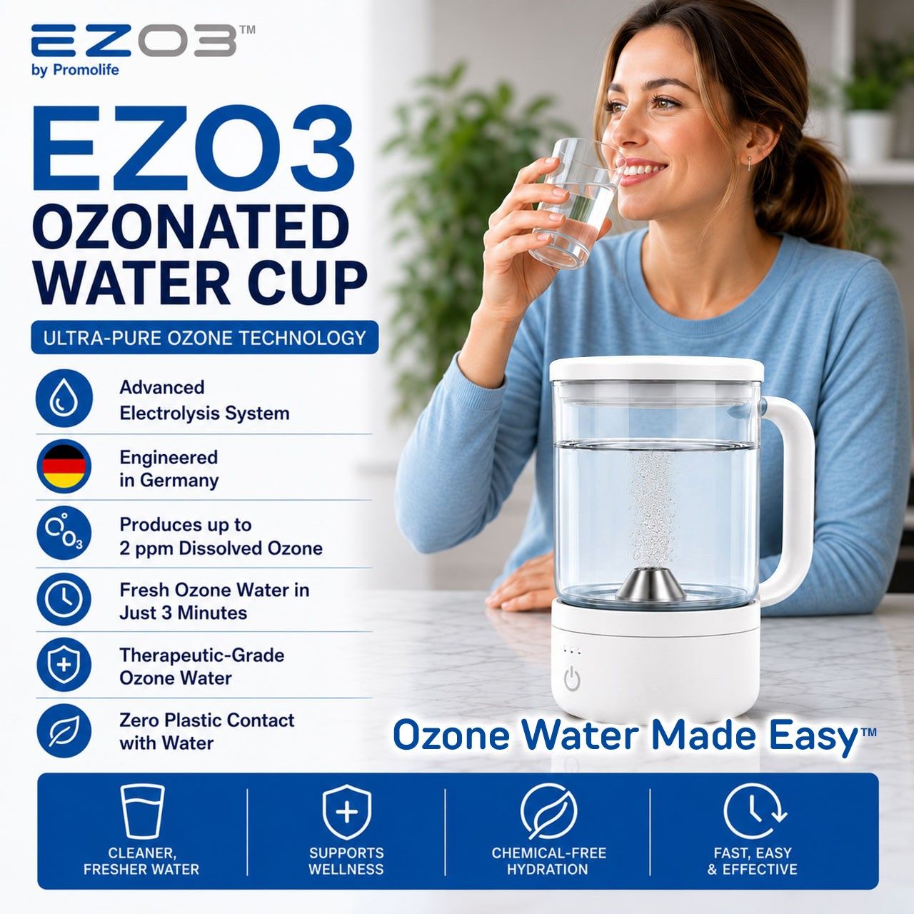 EZO3 ozonated water cup