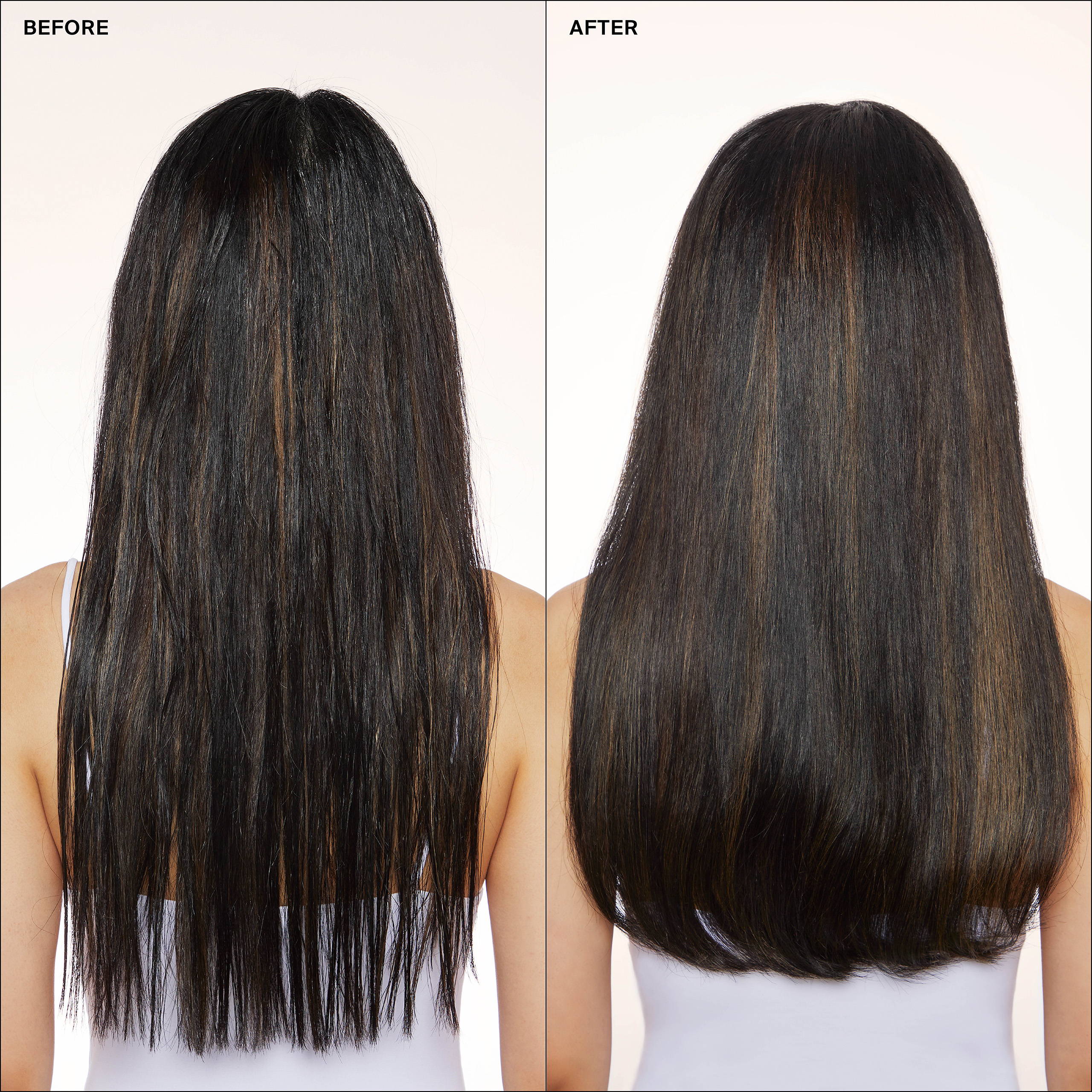 Before and After Image using Eva NYC Freshen Up Invisible Dry Shampoo